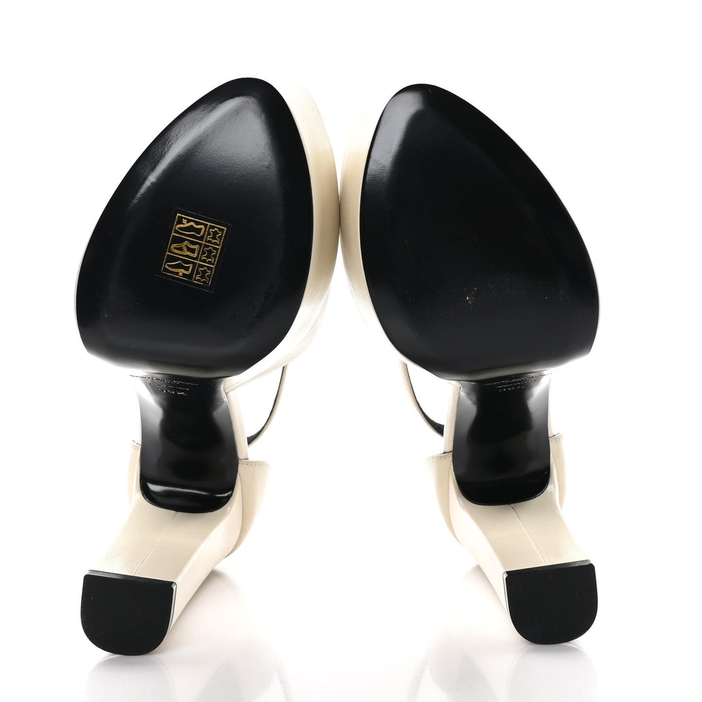 Lambskin Jodie Platform Sandals 39.5 Pearl