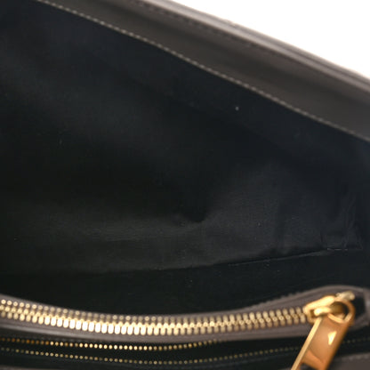 Saint Laurent Calfskin Y Quilted Monogram Medium Loulou Chain Satchel Greyish Brown 5 of 10