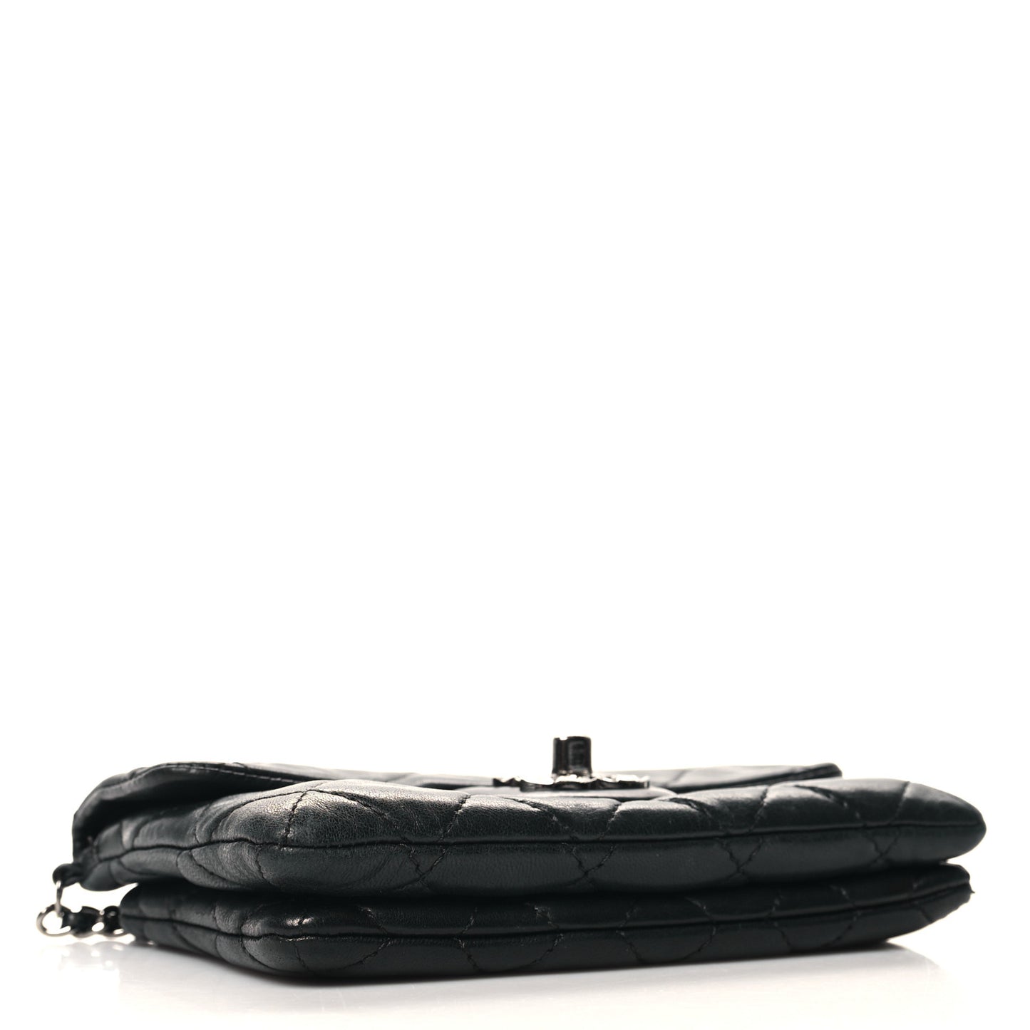 Lambskin Quilted Mini Mineral Nights Flap Crossbody Bag Black