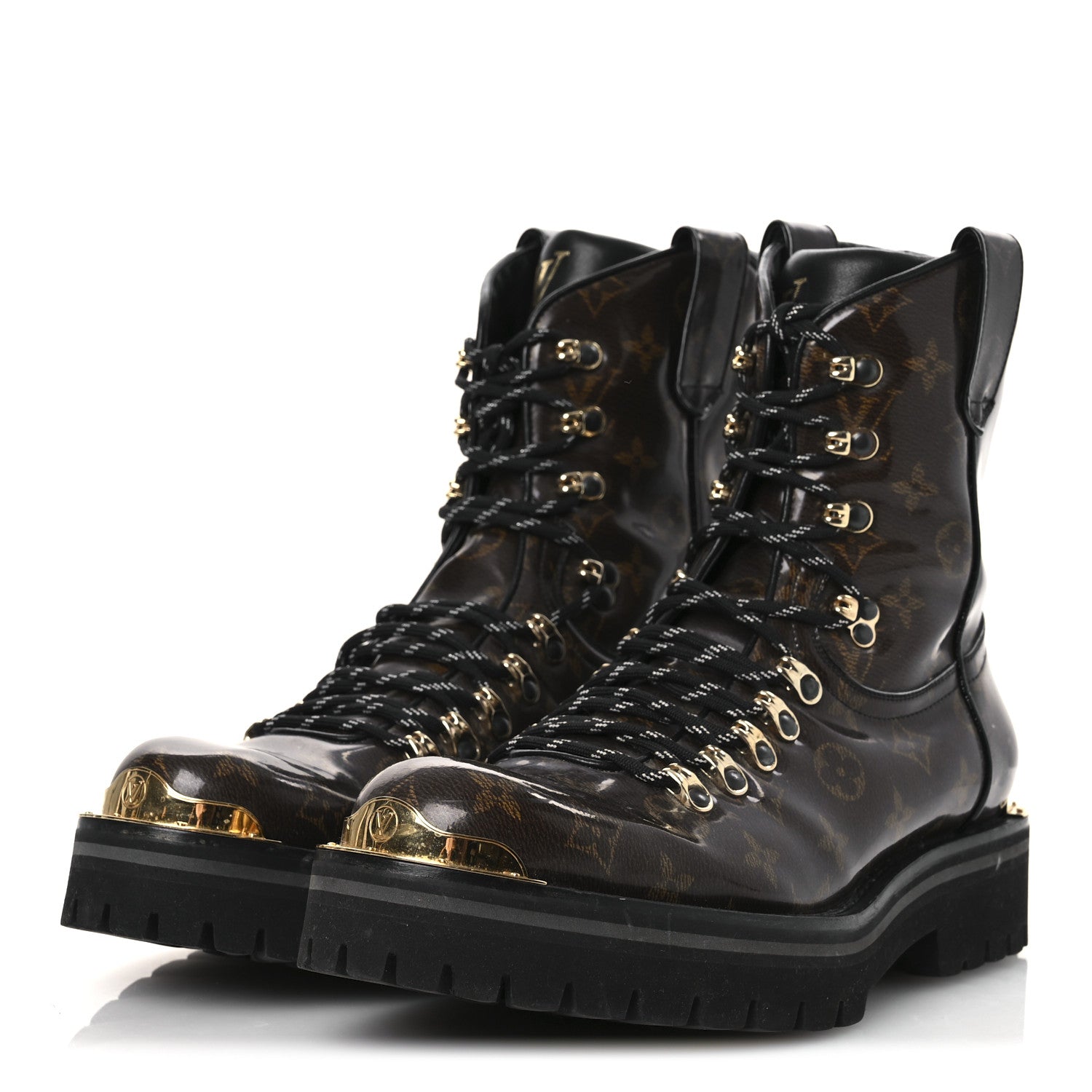 Louis Vuitton Monogram Glaze Mens Outland Ankle Boots 9 Ebene 4 of 12