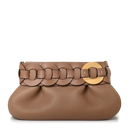 Chloe Grained Calfskin Darryl Clutch Cement Brown 1 of 7