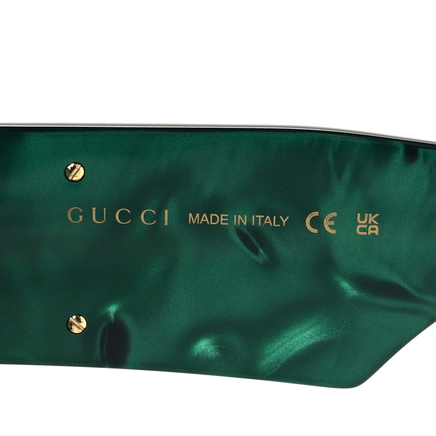 Gucci Acetate Square Frame Sunglasses GG0956S Green Black 5 of 8
