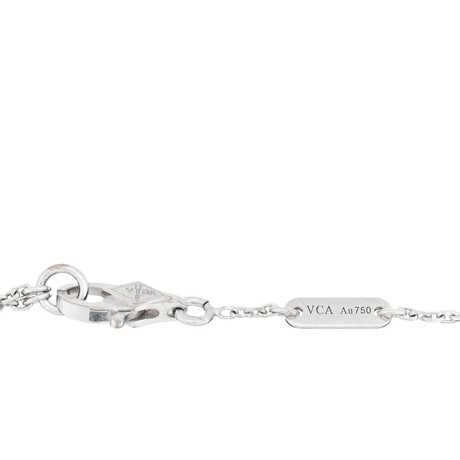 Van Cleef & Arpels 18K White Gold Diamond Sweet Alhambra Bracelet 3 of 4