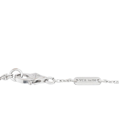 Van Cleef & Arpels 18K White Gold Diamond Sweet Alhambra Bracelet 3 of 4