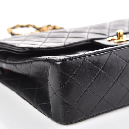 Chanel Lambskin Quilted Medium Double Flap Black 9 of 16
