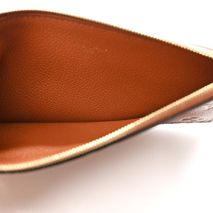 Louis Vuitton Empreinte Felicie Chain Wallet Zippered Insert Cognac 5 of 7