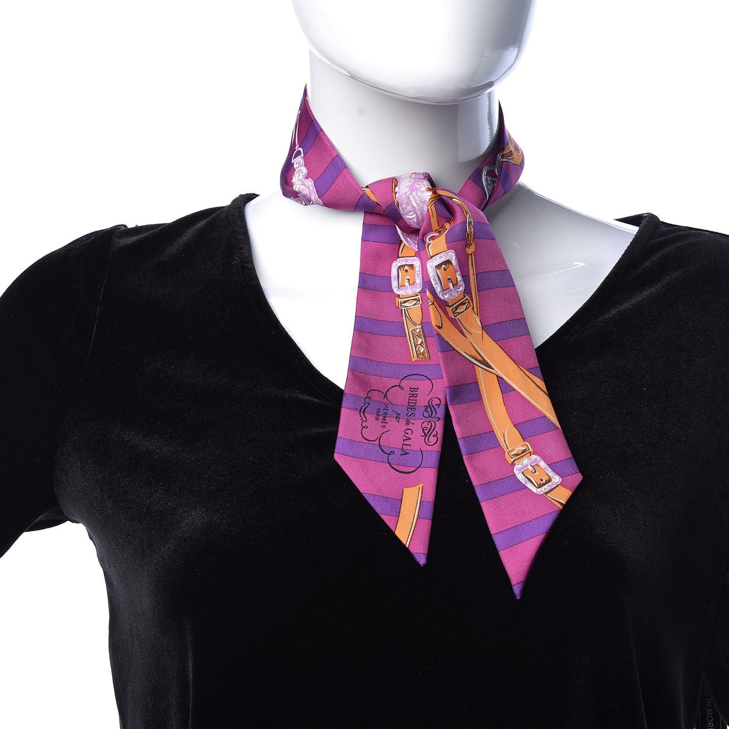 Silk Brides De Gala Bayaderes Twilly Fuchsia Violet Orange