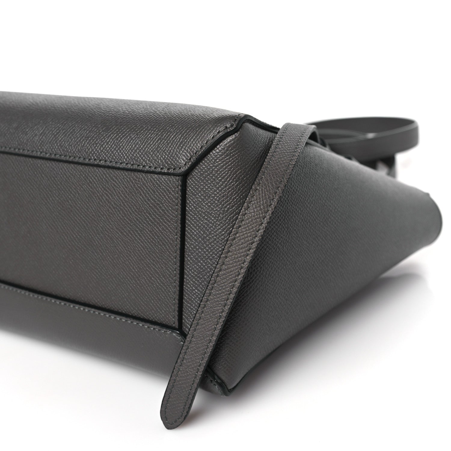 Celine Grained Calfskin Micro Belt Bag Grey 9 of 9
