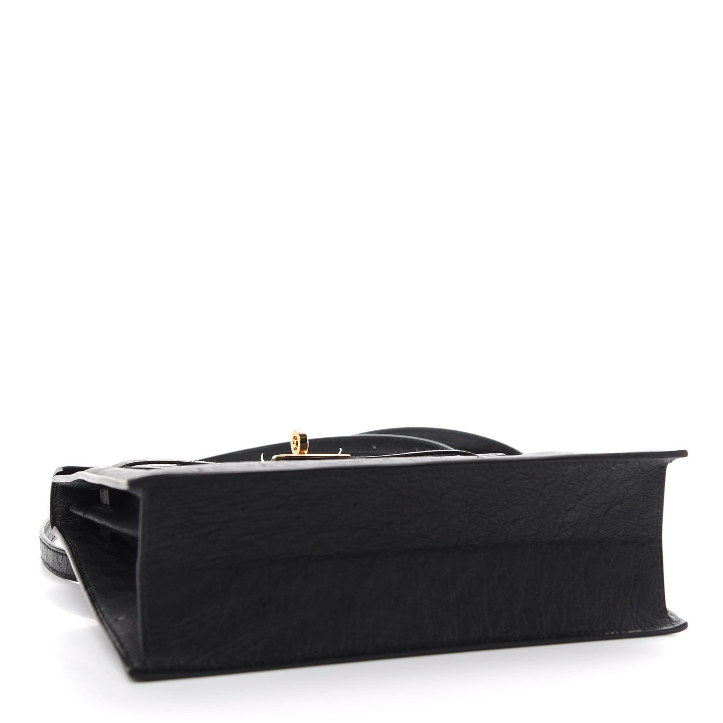 Ostrich Kelly Danse II Belt Bag Black