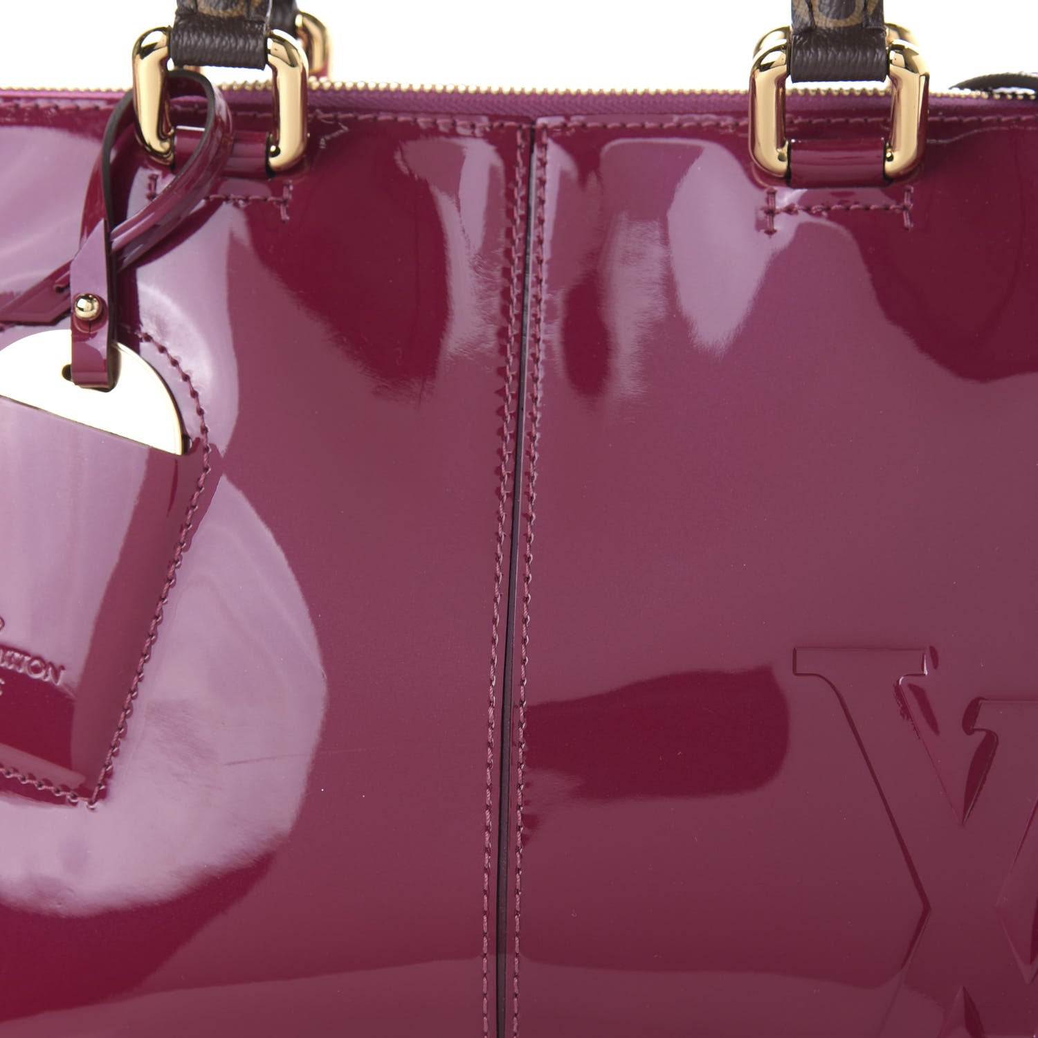 Louis Vuitton Patent Calfskin Miroir Tote Magenta 9 of 9
