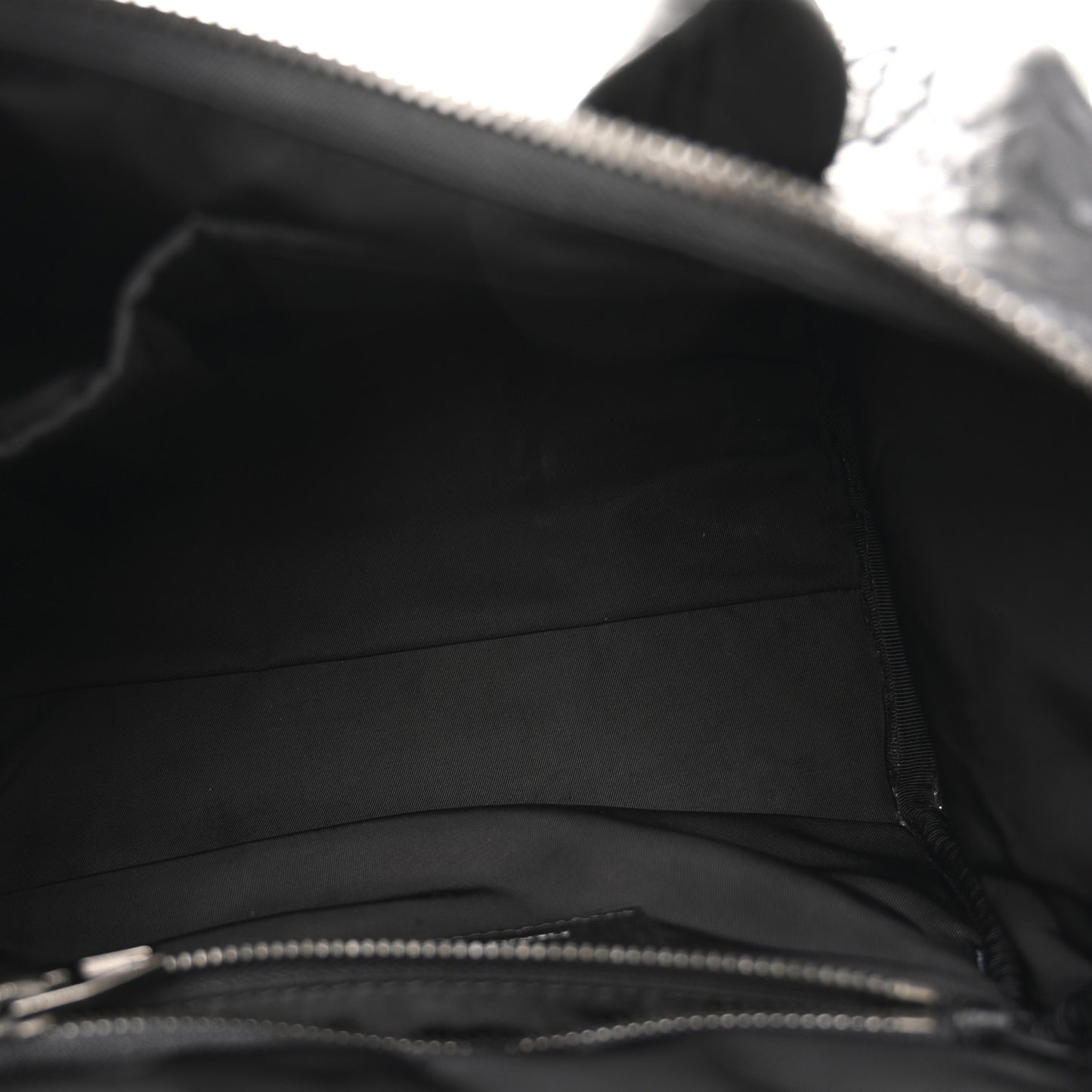 Pebbled Lambskin Rocco Black Silver Hardware