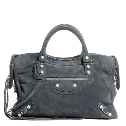 Balenciaga Baby Daim Suede Marble Hardware City Grey 1 of 15