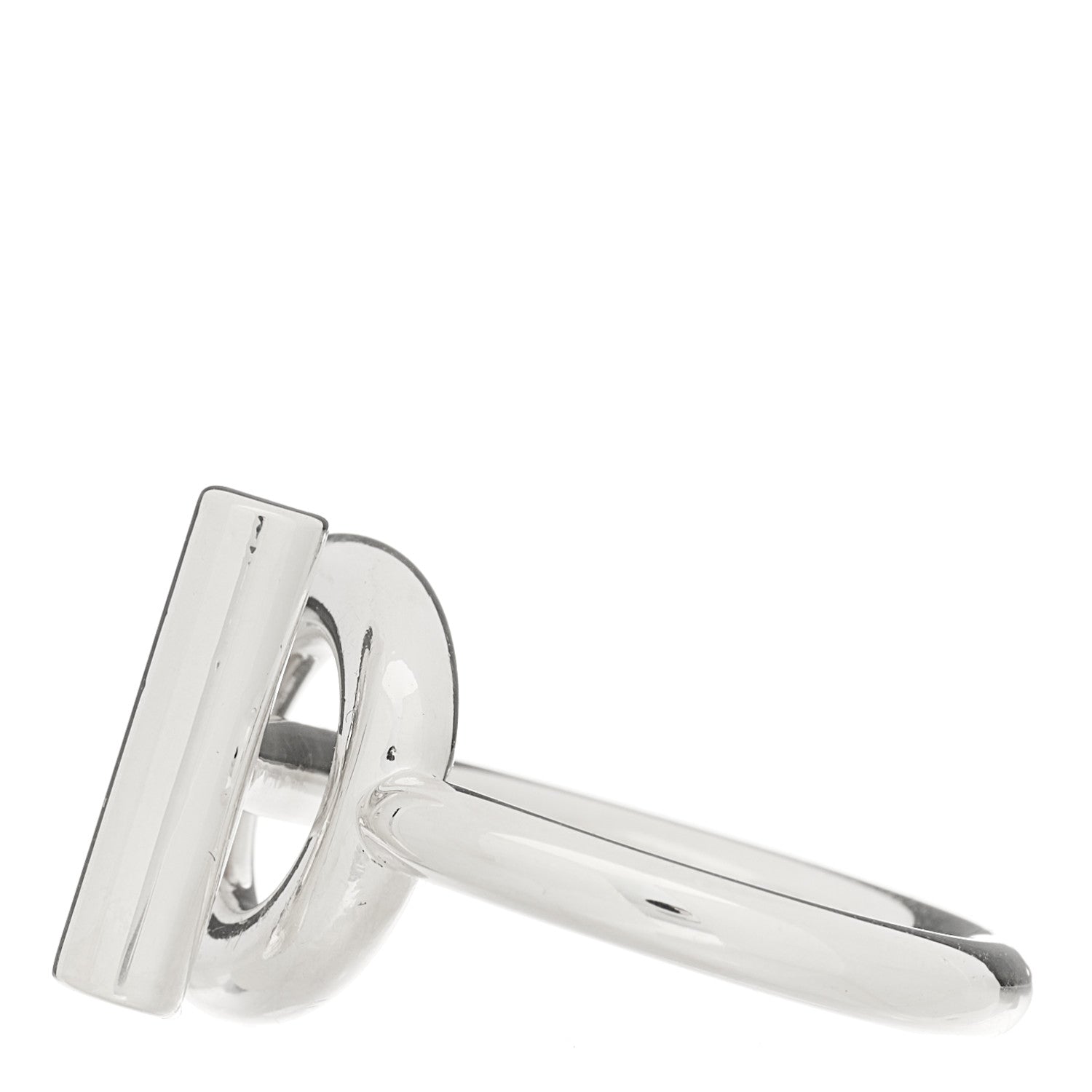 Hermes Sterling Silver GM Echappee Ring 58 8.5 3 of 6