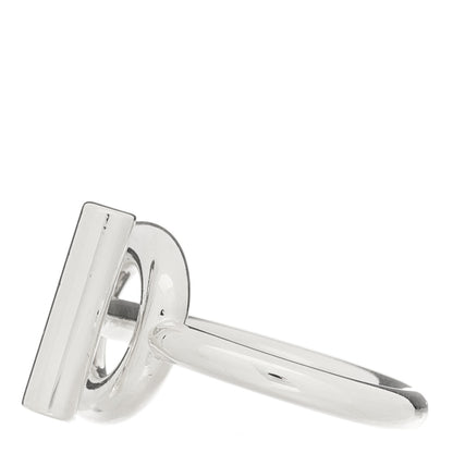 Hermes Sterling Silver GM Echappee Ring 58 8.5 3 of 6