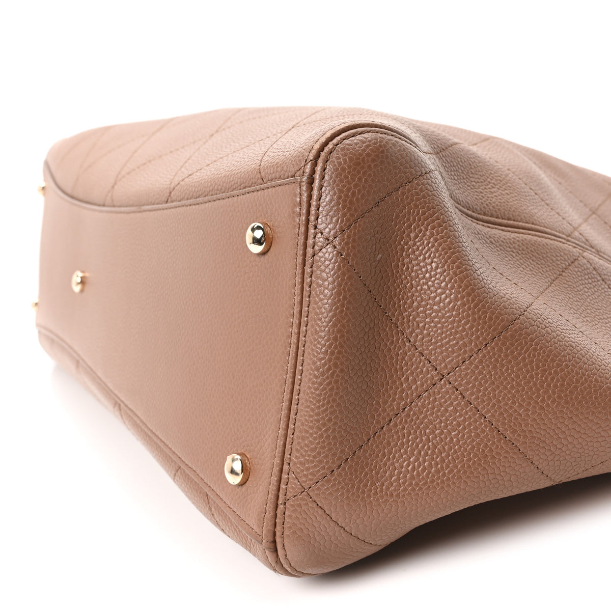 Chanel Grained Calfskin Maxi Shopping Bag Brown 11 of 11