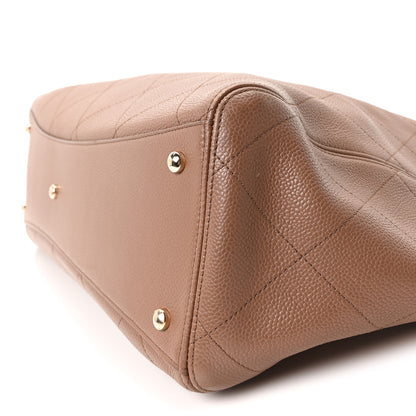 Chanel Grained Calfskin Maxi Shopping Bag Brown 11 of 11