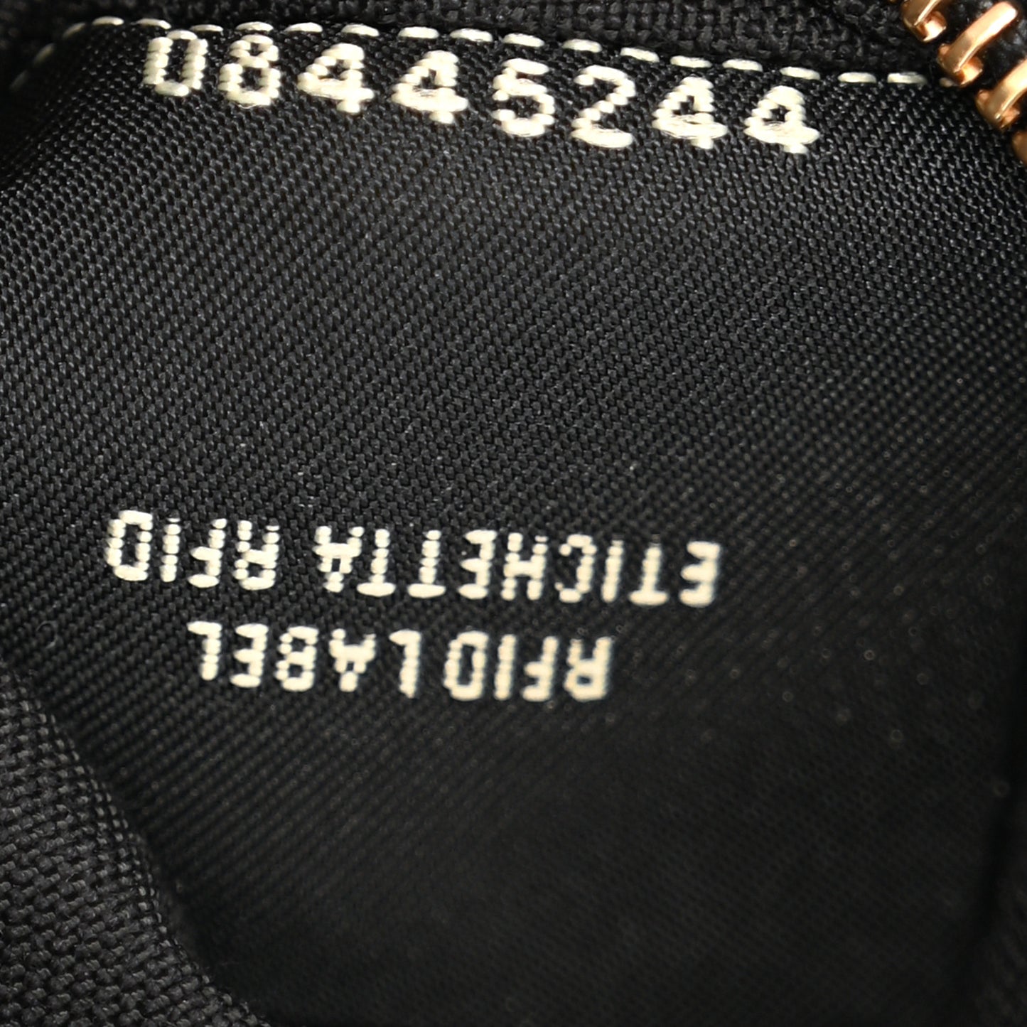 Nappa FF 1974 Embossed Baguette Black
