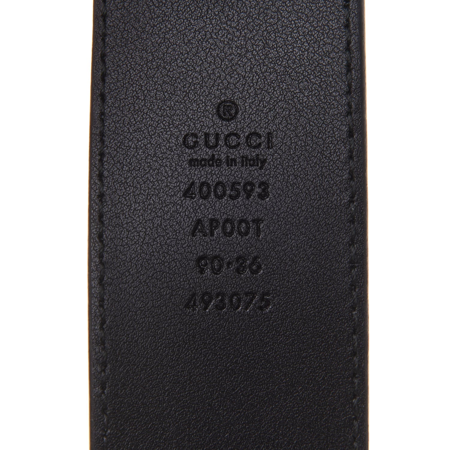 Gucci Calfskin Double G 40mm Belt 90 36 Black 3 of 5
