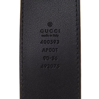 Gucci Calfskin Double G 40mm Belt 90 36 Black 3 of 5