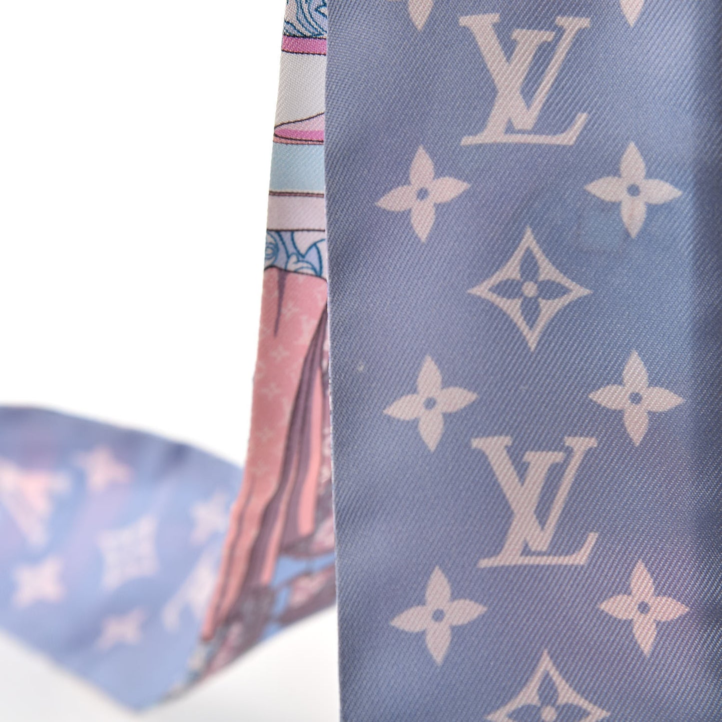Silk Monogram LV Trunks and Bags BB Bandeau Purple