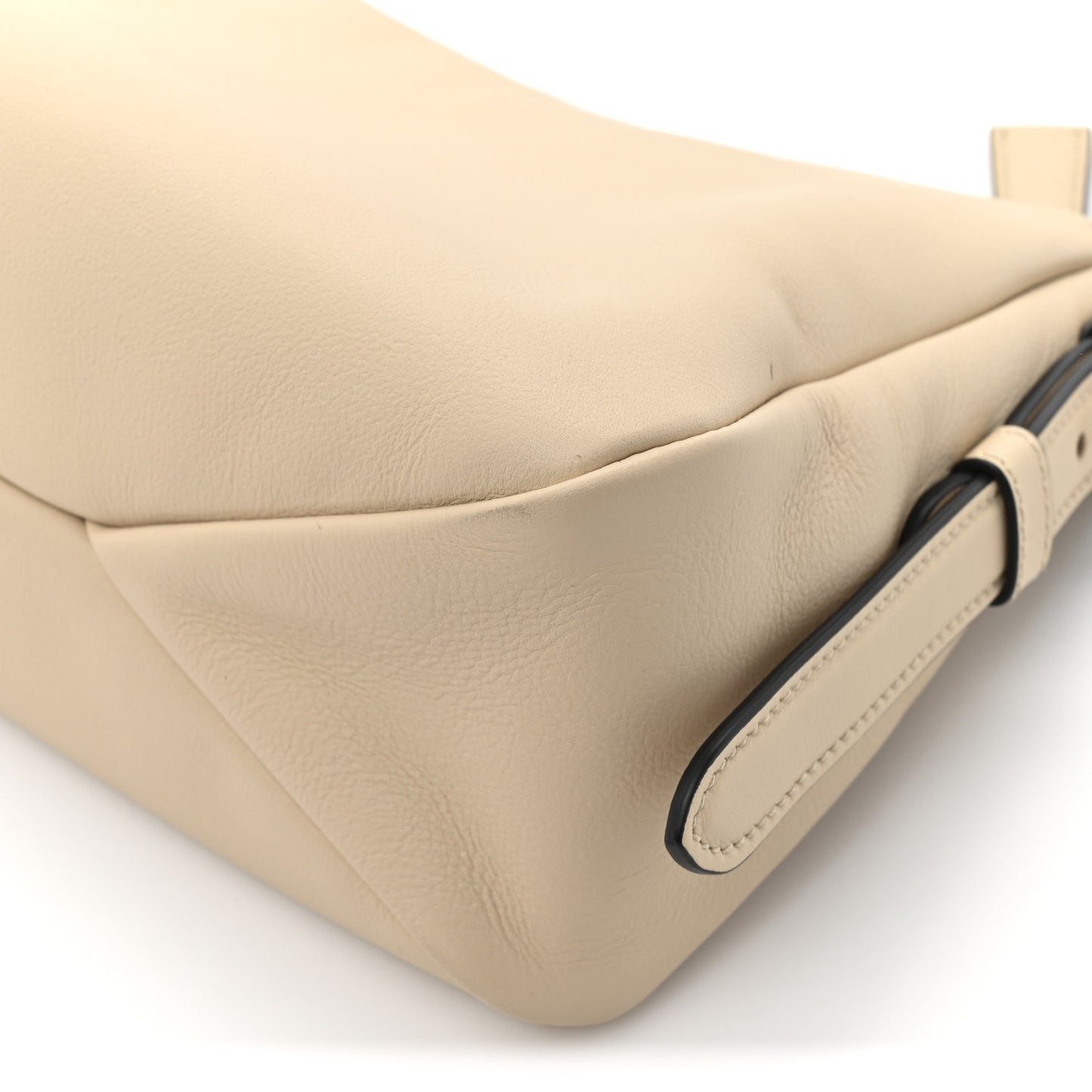 Soft Calfskin Medium Aimee Shoulder Bag Travertine
