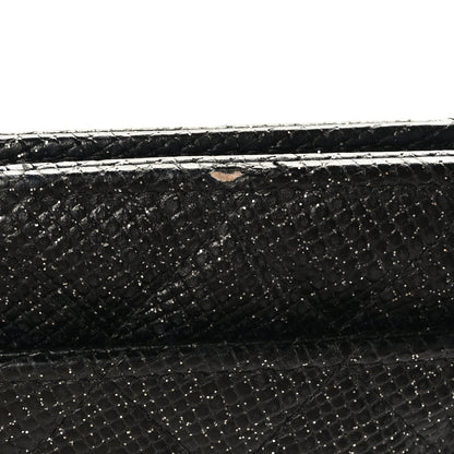 Chanel Glitter Calfskin Quilted Wallet on Chain WOC Black 11 of 11