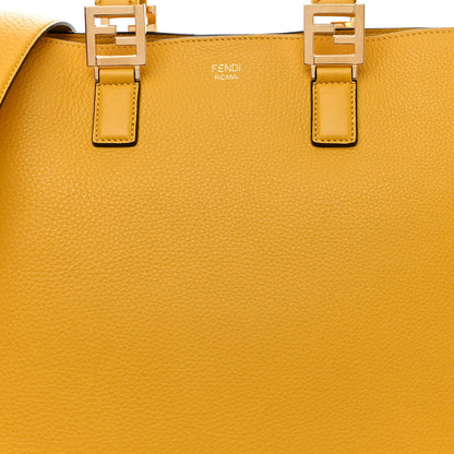 Fendi Cuoio Romano Selleria Medium FF Tote Sunflower 8 of 13