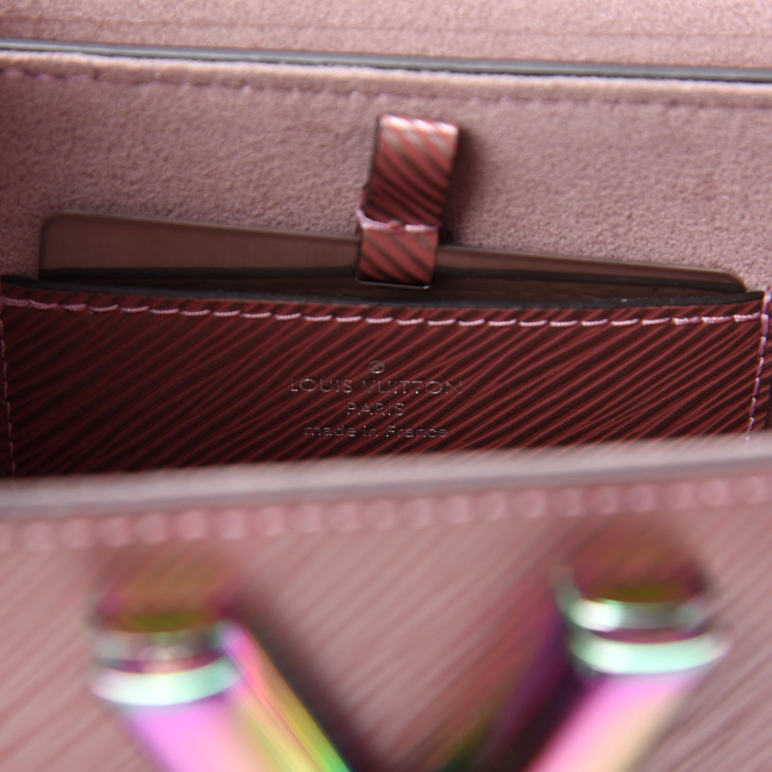Louis Vuitton Epi Scarabeo Twist Shoulder Bag PM Rose Gold 9 of 11