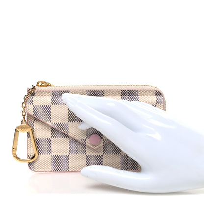 Louis Vuitton Damier Azur Recto Verso Card Holder Rose Ballerine 2 of 6