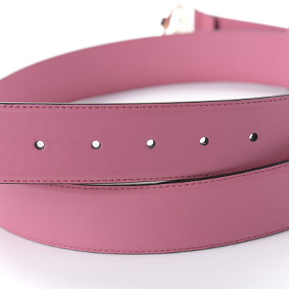 Gucci Moon Calfskin Interlocking G 37mm Belt 110 44 Glossy Pink 3 of 6