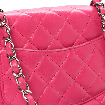 Chanel Lambskin Quilted Mini Square Flap Dark Pink 11 of 12