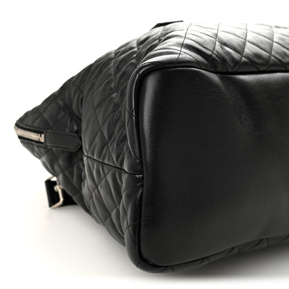 Saint Laurent Calfskin Quilted ES Giant Travel Bag Black 8 of 9