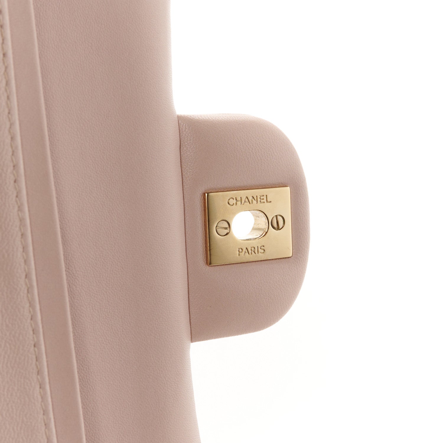 Chanel Lambskin Quilted Medium Double Flap Light Pink 7 of 12