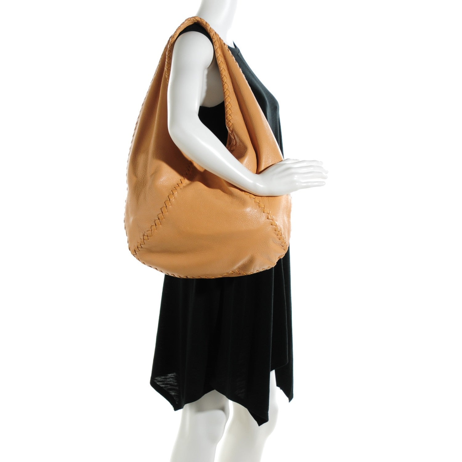 Bottega Veneta Cervo Deerskin Large Hobo Carmel 2 of 9