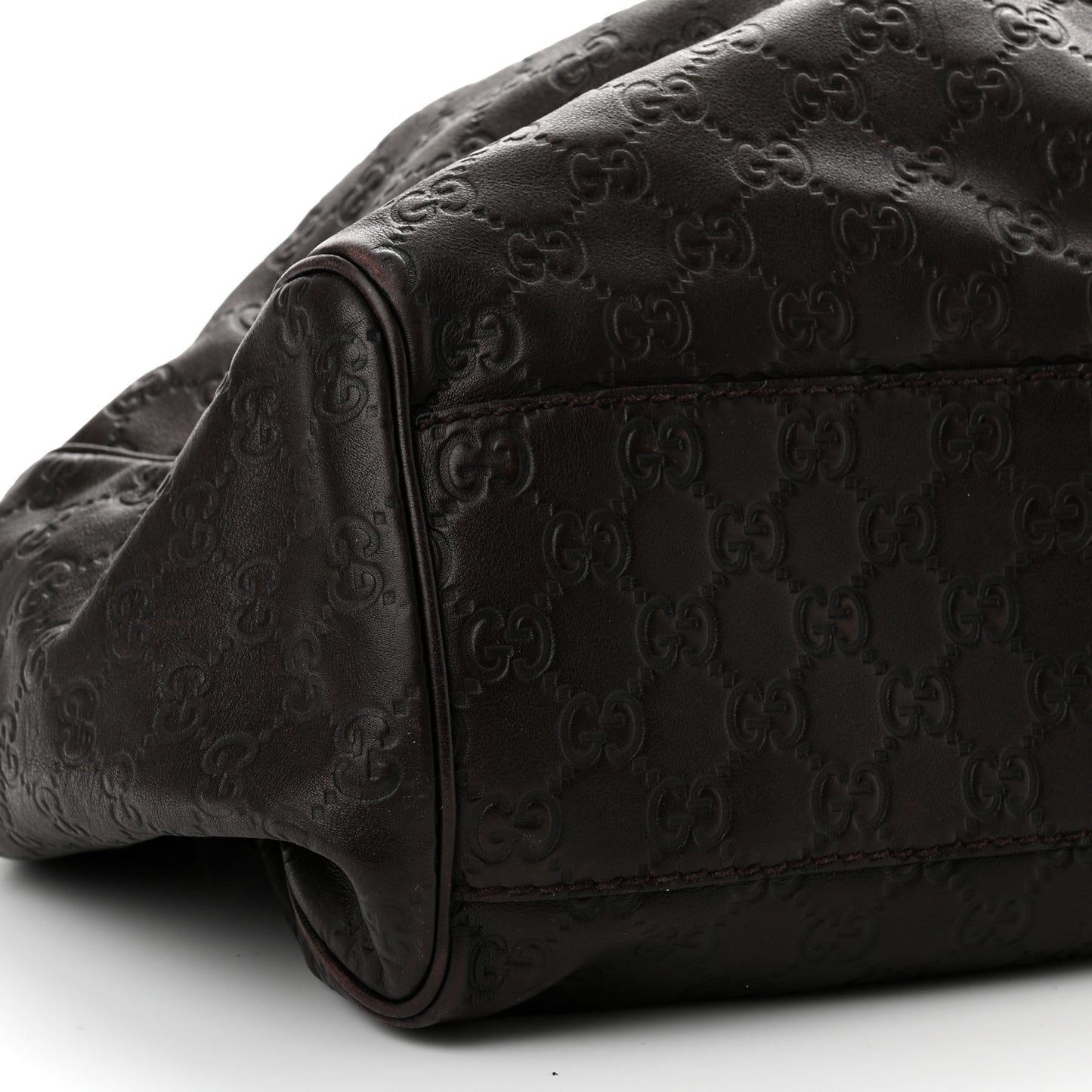Guccissima Signature Large Sukey Tote Chocolate