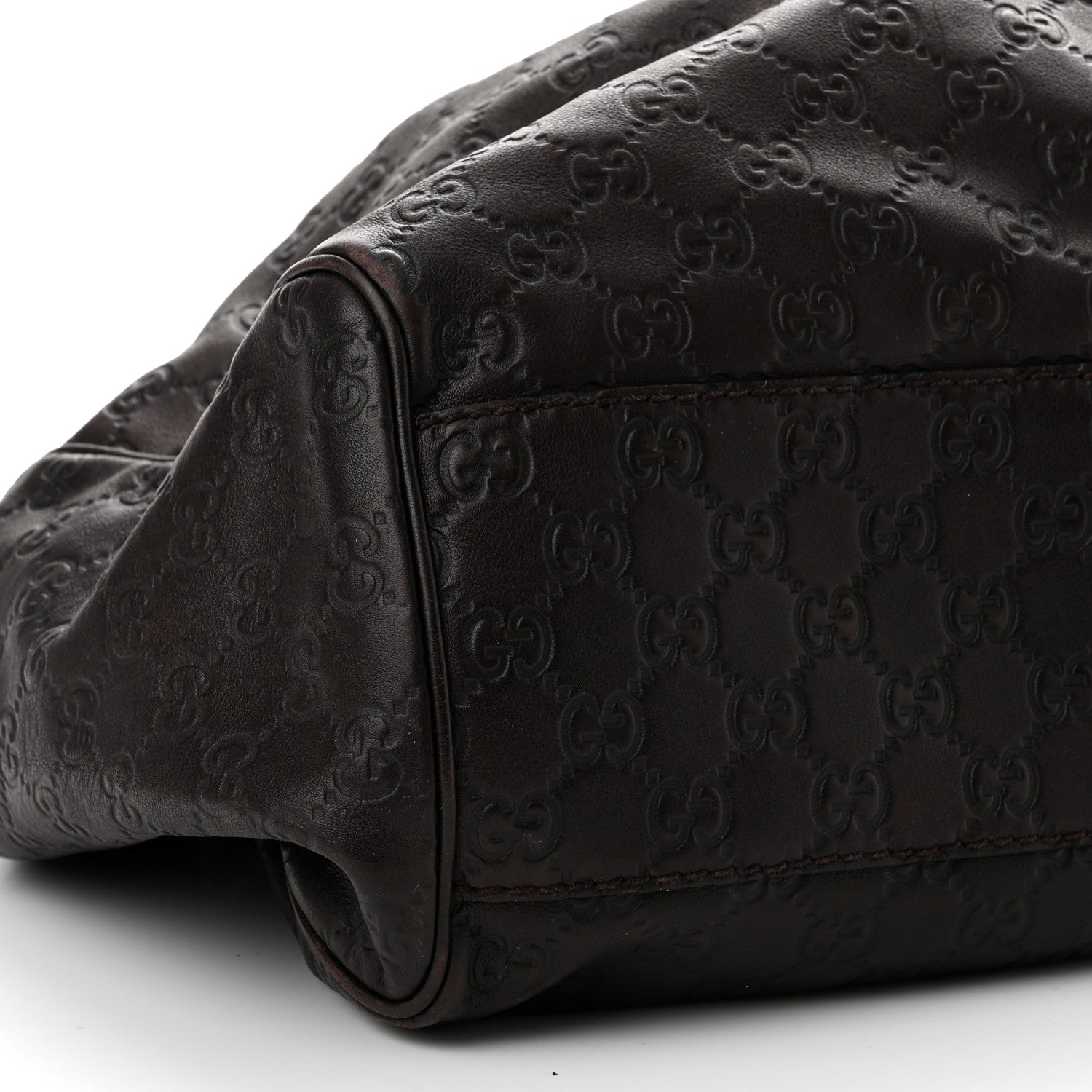 Gucci Guccissima Signature Large Sukey Tote Chocolate 9 of 11