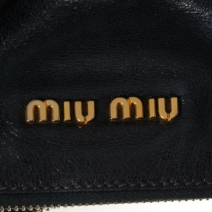 Miu Miu Vitello Lux Large Bow Bag Nero Black 5 of 9