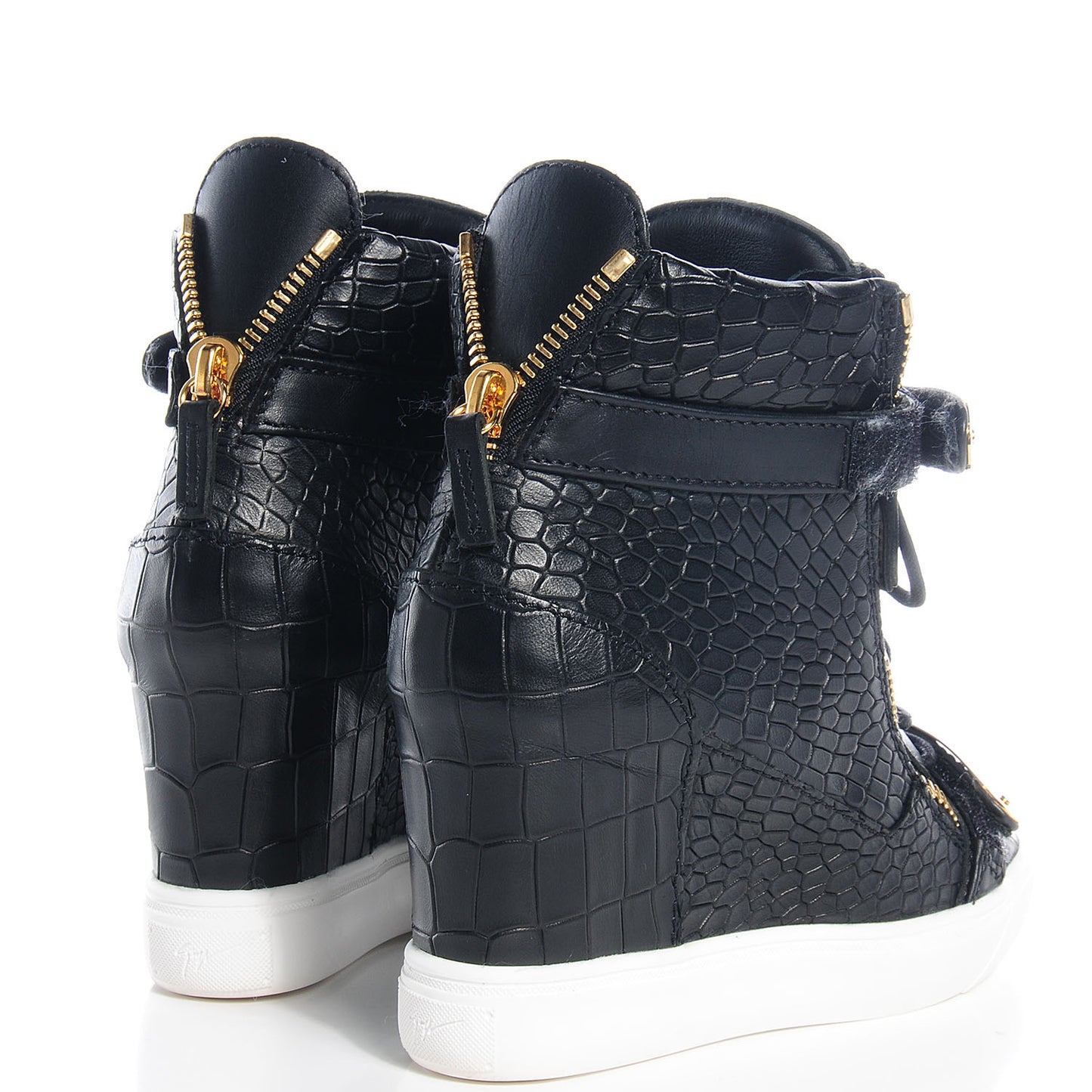 GIUSEPPEZANOTTICrocStampedLorenz75WedgeSneakers37Black