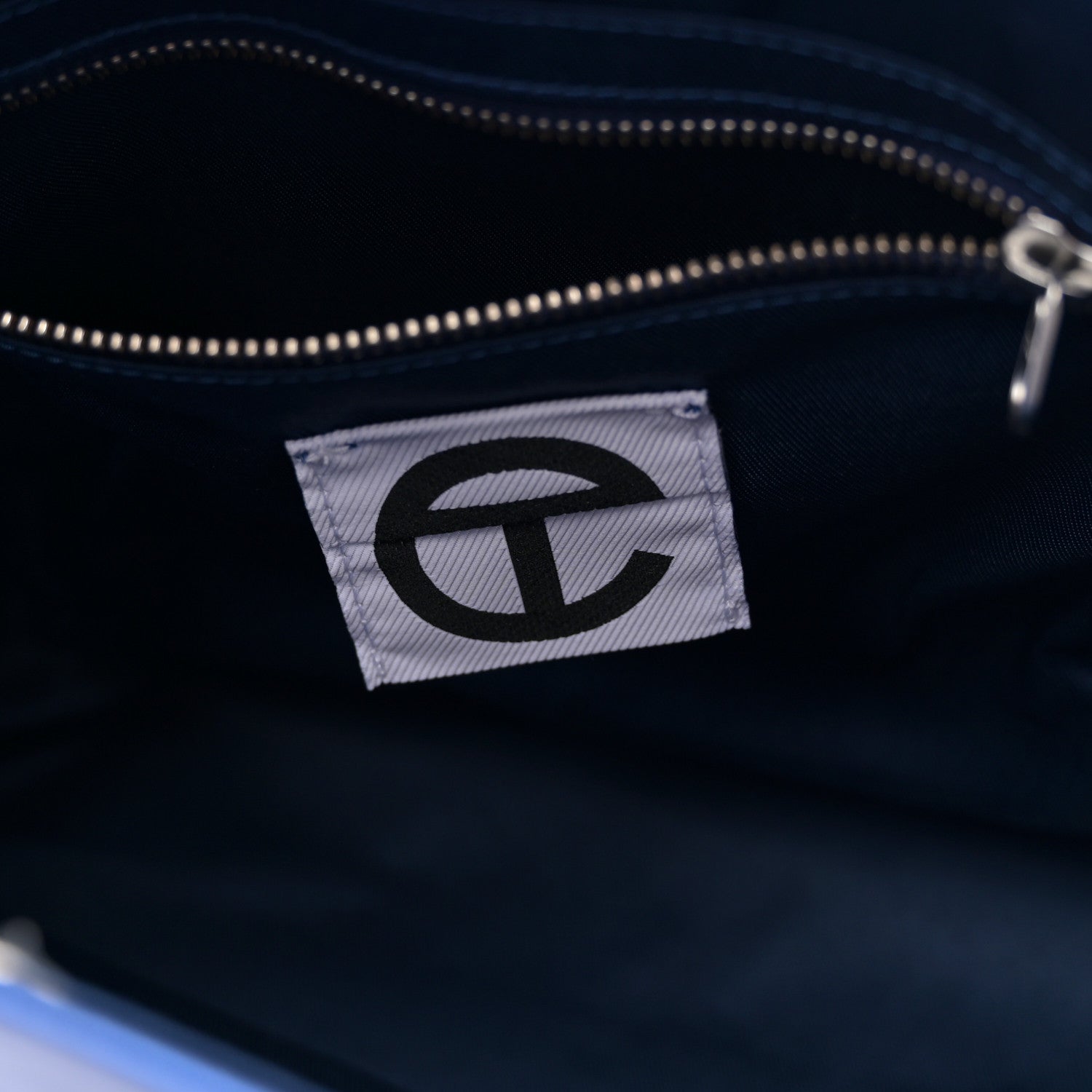 Telfar Metallic Vegan Leather Medium Shopping Bag Cobalt 6 of 11