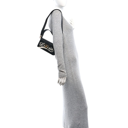 Lanvin Calfskin Logo Nano Pencil Bag Black 2 of 9