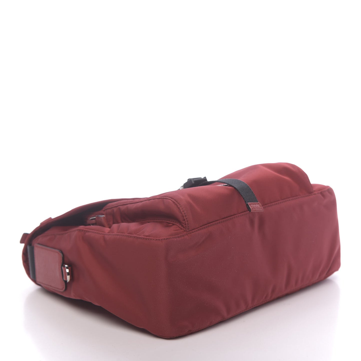 Tessuto Nylon Saffiano Vela Messenger Fuoco