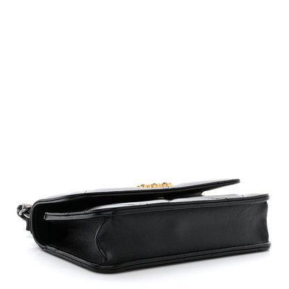Chanel Lambskin Quilted Chanel 19 Flap Phone Holder With Chain Black 4 of 12