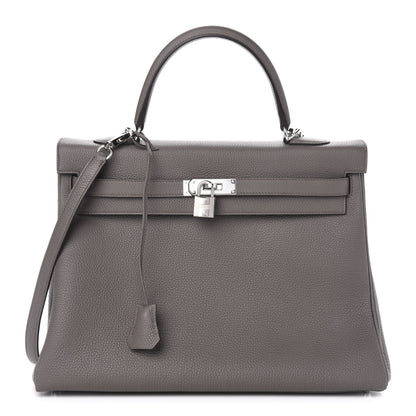 Hermes Togo Kelly Retourne 35 Etain 1 of 12