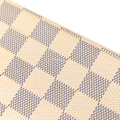 Louis Vuitton Damier Azur Clemence Wallet Rose Ballerine 9 of 14