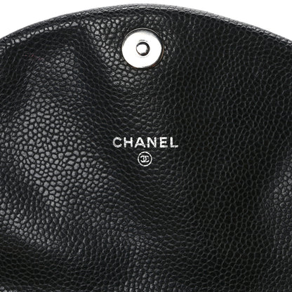 Chanel Caviar Half Moon Wallet On Chain WOC Black 6 of 11