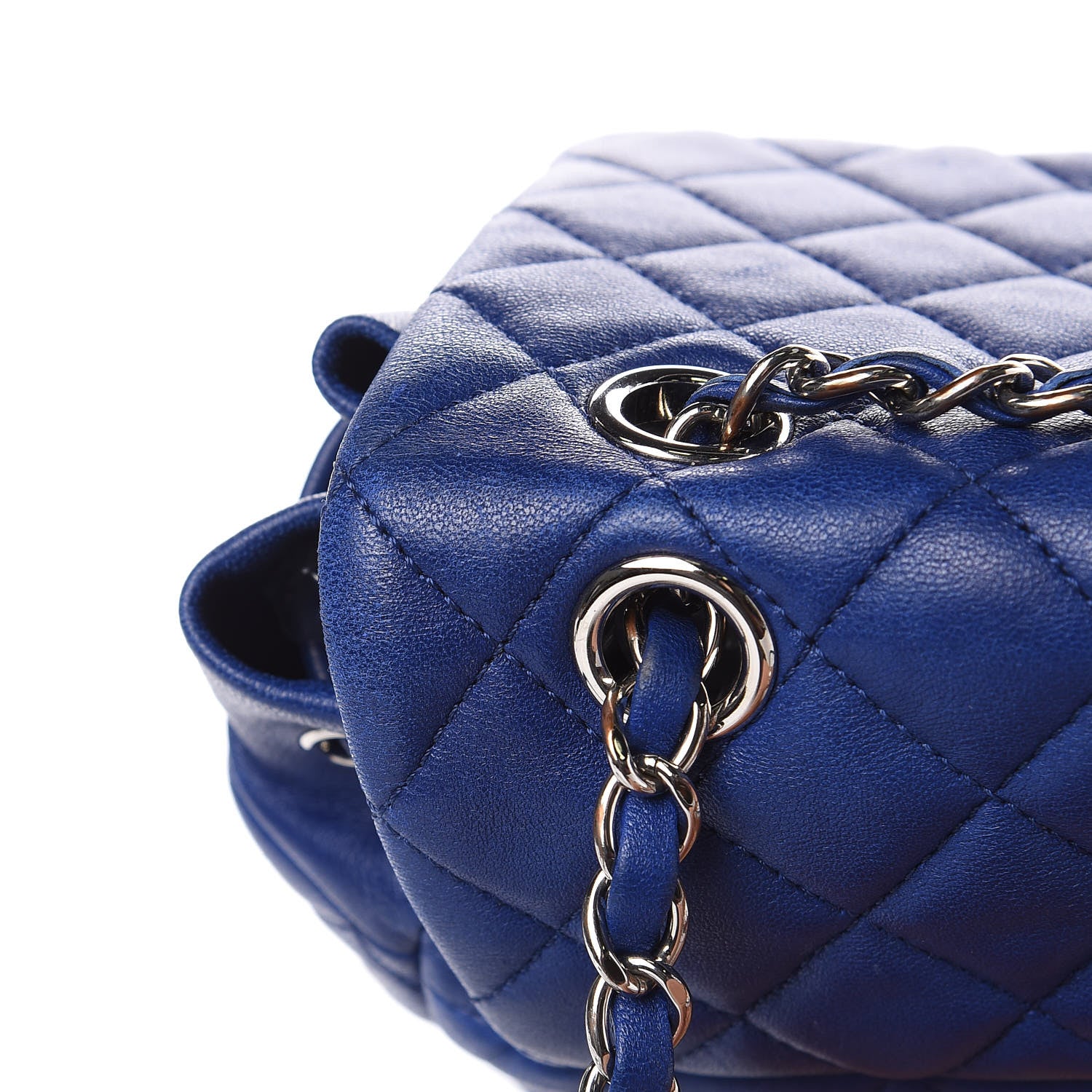 Chanel Lambskin Quilted Large Urban Spirit Backpack Blue 11 of 17