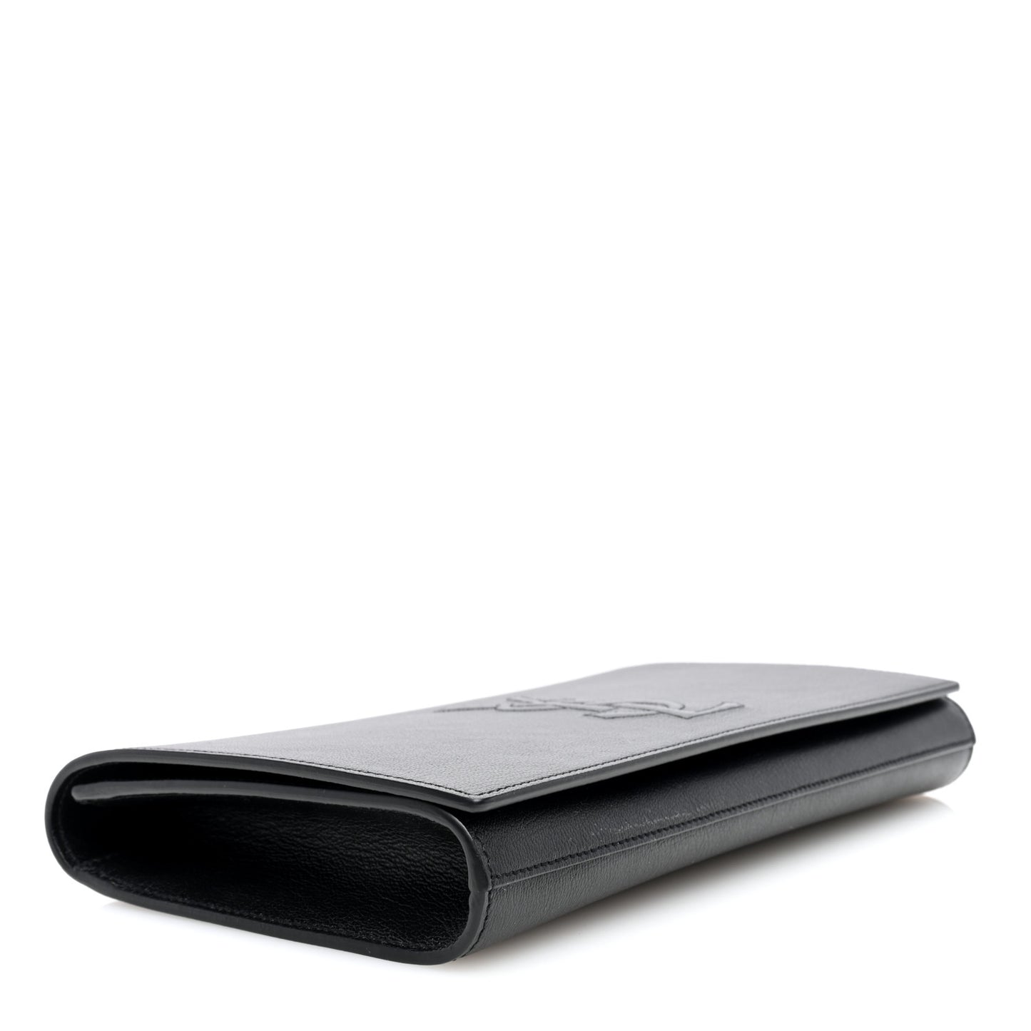 Calfskin Monogram Large Belle De Jour Clutch Black