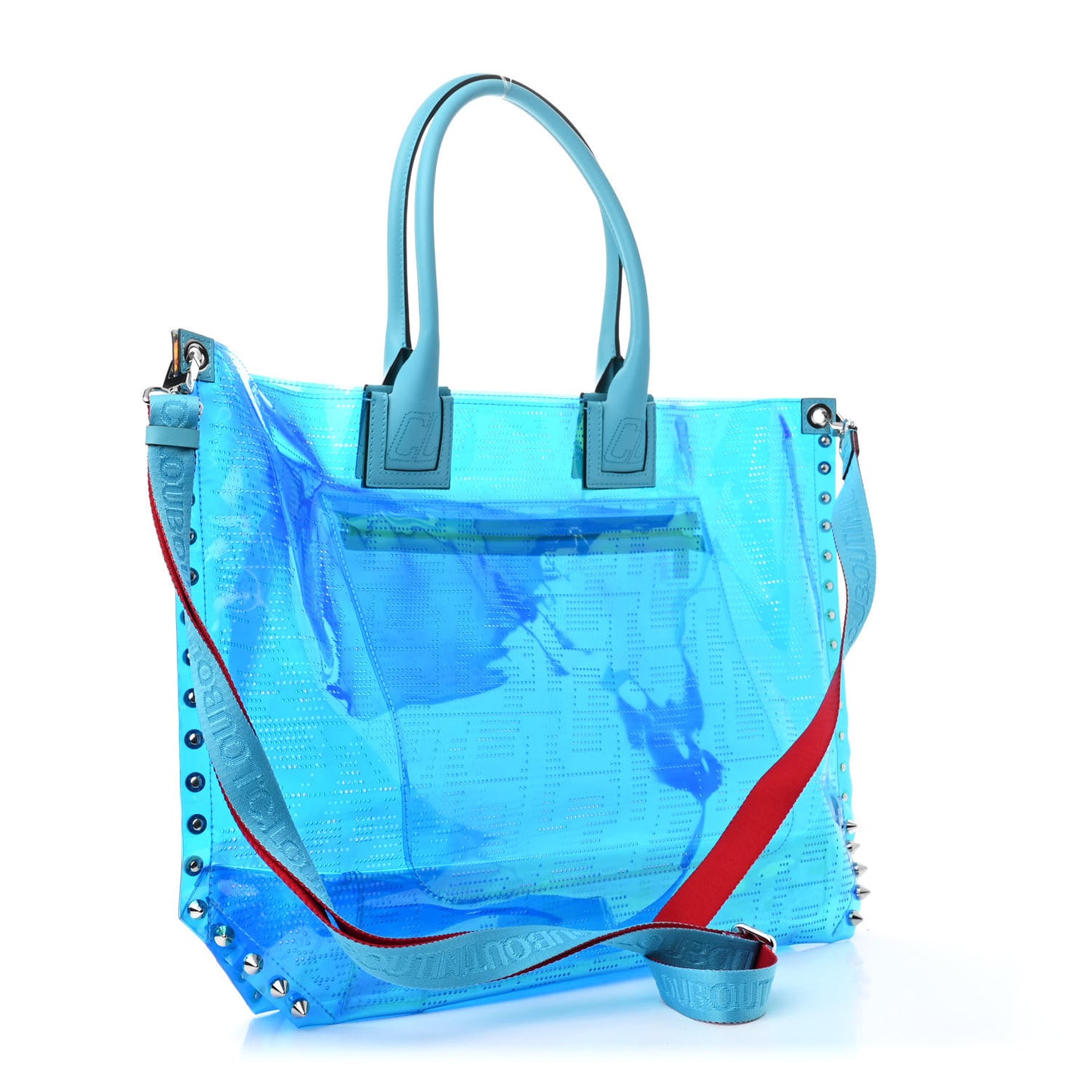 Techno Perforated TPU Calfskin Cabalou Flash Blue