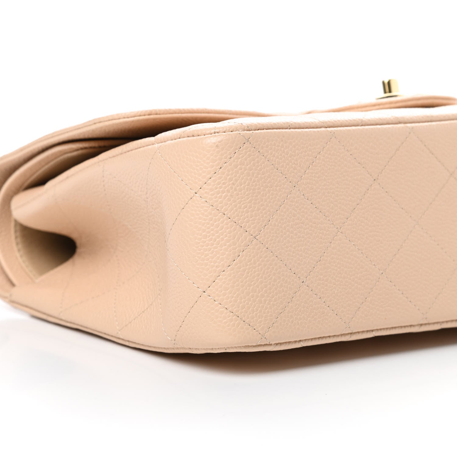 Chanel Caviar Quilted Jumbo Double Flap Beige Clair 9 of 11