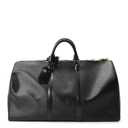Louis Vuitton Epi Keepall 50 Black 1 of 8